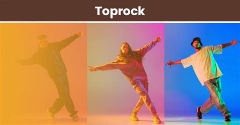 Schema su breiko elementais: Toprock, Footwork, Power Moves, Freezes