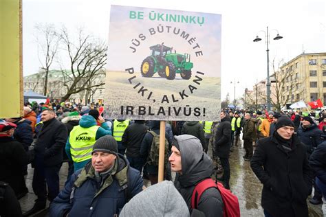 ūkininkų protestas Vilniuje