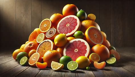 Citrusiniai vaisiai parduotuvės lentynoje su etiketėmis