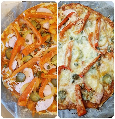 varškės tešlos pica su daržovėmis