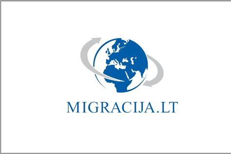 Migracijos departamento logotipas ir pastatas