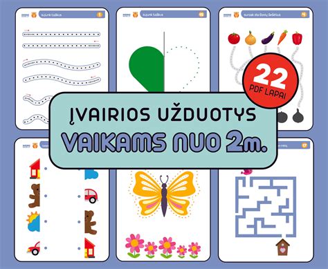 Pavyzdžiai lavinamųjų užduočių 4 metų vaikams