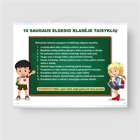Vaikai, mokantys saugaus elgesio taisyklių
