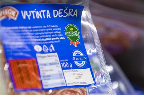 Maisto saugumo ženklai ant kūdikių mišinių pakuočių