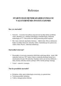 Bendradarbiavimas su institucijomis