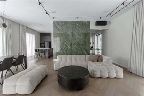 Modernaus interjero erdvi svetainė