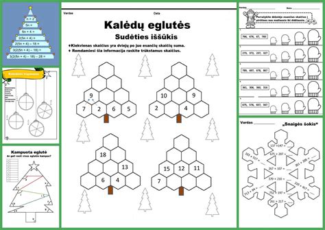 Matematikos užduotys specialiųjų poreikių vaikams