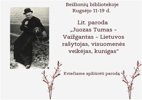 Juozas Tumas-Vaižgantas, Lietuvos rašytojas