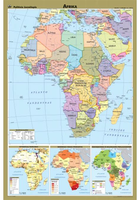 Afrikos regionų žemėlapis