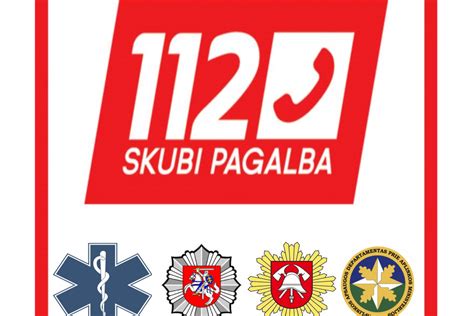 Pagalbos numeriai 112 ir 113