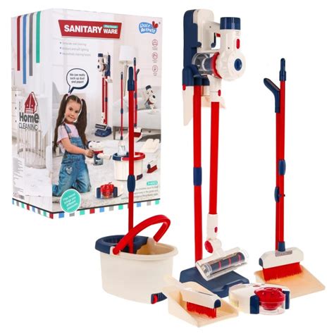 Vaikiškas dulkių siurblys su garso ir šviesos efektais