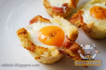 Įvairūs kepto batono su kiaušiniu variantai