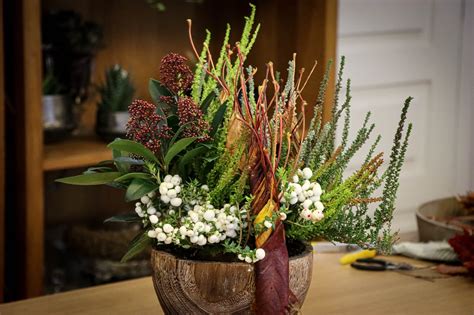 Sudžiovintų lapų kompozicija