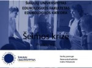 šeimos krizė