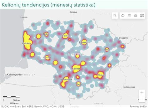 Interaktyvus žemėlapis Vilniuje su Tik-Tak.lt biuro žyme