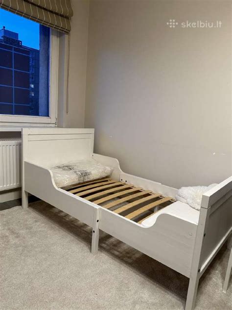 IKEA keičiamo ilgio vaikiška lova su čiužiniu
