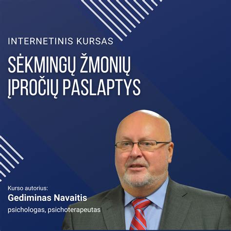 Sėkmingų įpročių ugdymas