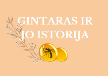 Gintaro istorija ir iškasenos