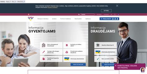 Sodros interneto svetainės sąsaja