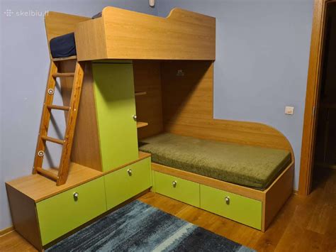 Transformuojamas baldų komplektas vaikų kambariui