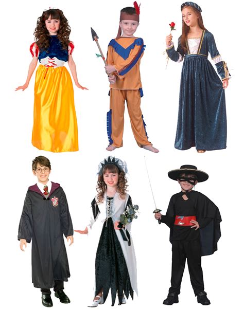 vaikų karnavalo kostiumų įvairovė