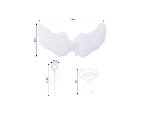 Balti angelo sparnai su plunksnomis