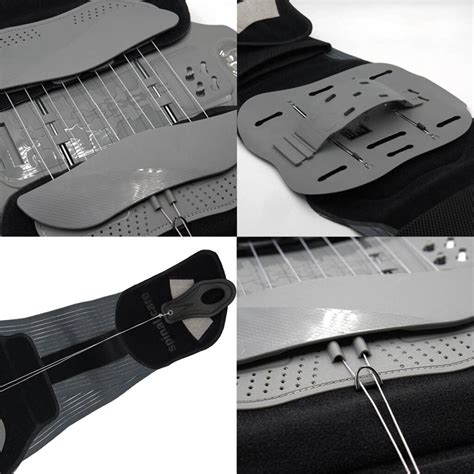 Reguliuojamų dirželių ir nugaros atramos schema