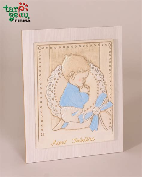 vaikas su angelu sargu krikštynų proga