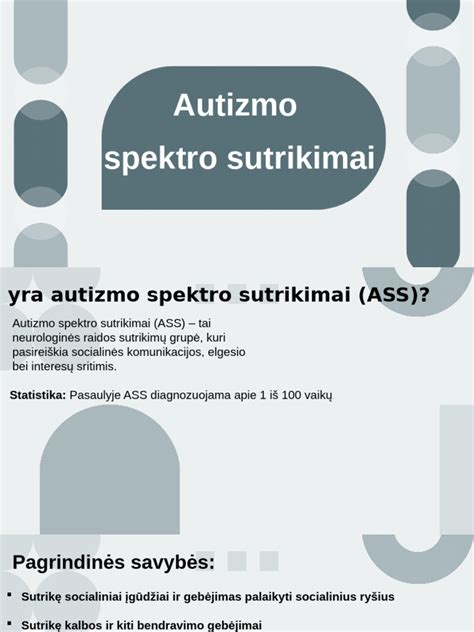 autizmo spektro vizualizacija