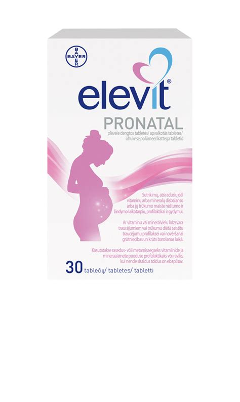 Elevit Pronatal ir Elevit Breastfeeding pakuotės palyginimas