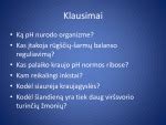 pH skalės schema ir rūgščių-šarmų pusiausvyra organizme