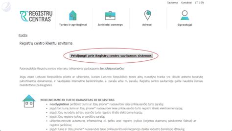 Registrų centro savitarnos sistemos simbolika
