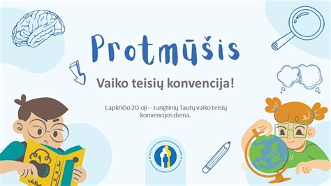 Infografika: pagrindiniai Jungtinių Tautų vaiko teisių konvencijos straipsniai