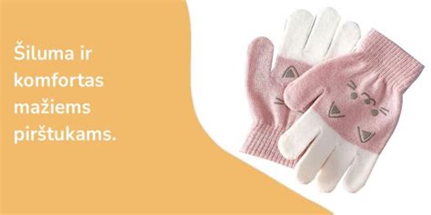 vaikiškų pirštinių įvairovė