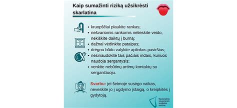 Skarlatinos komplikacijų schema
