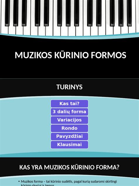 Muzikos savybių analizės schema