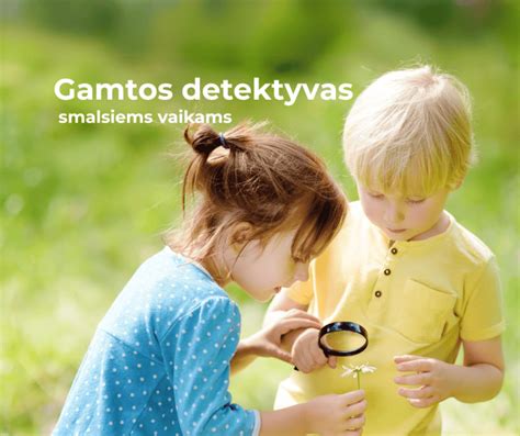 vaikai leidžia laiką gamtoje