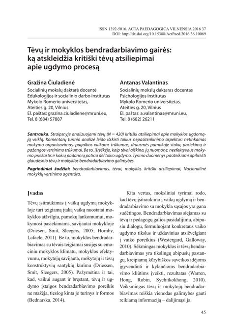 Tėvų apklausos svarba ugdymo įstaigoje