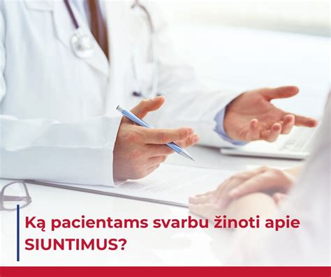 Šeimos gydytojas išduodantis siuntimą specialistui
