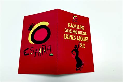 kūrybiška atvirutė su unikaliu linkėjimu