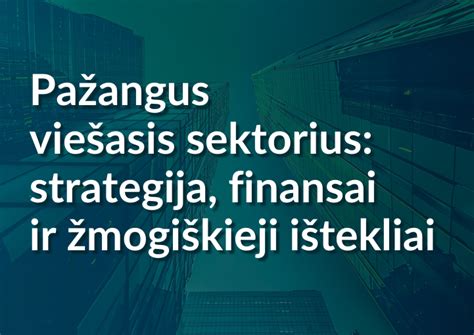 verslo ir finansų sektorius