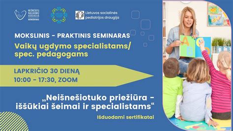 vaikų ugdymo seminaras
