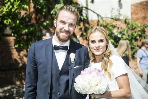 Martynas Gecevičius ir Lina Stančiūtė vestuvių ceremonijos metu