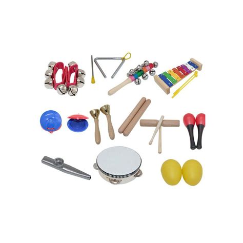 Įvairūs vaikiški muzikos instrumentai