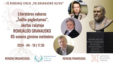 Romualdo Granausko kūrybos rankraštis