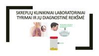 Laboratoriniai tyrimai ir jų diagnostinė reikšmė