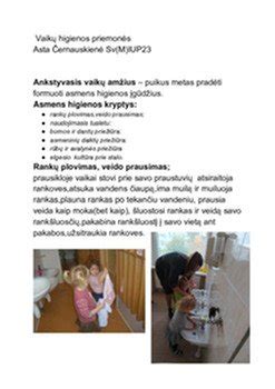 higienos reikalavimai vaikų globos įstaigoms