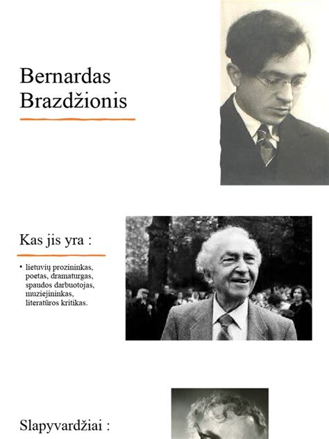 Bernardas Brazdžionis jaunystėje