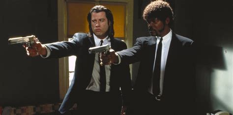 Kino filmo „Bulvarinis skaitalas“ scena su Johnu Travolta ir Uma Thurman