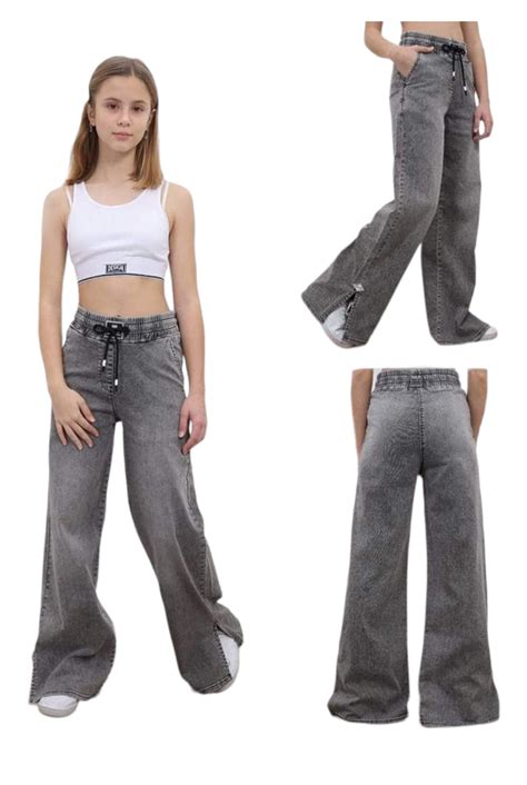 Įvairių spalvų ir stilių džinsai mergaitėms
